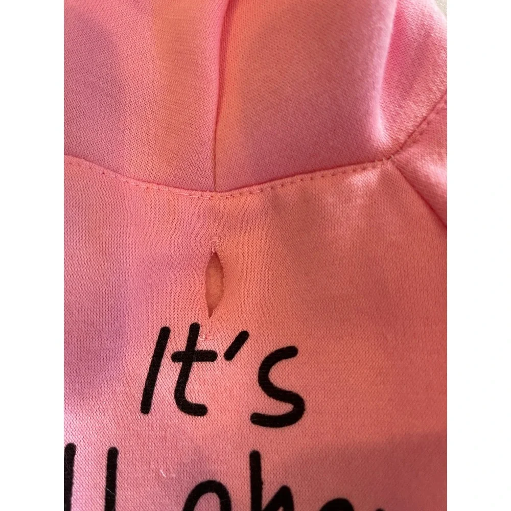 DroolingDog Pink Its All About Me Pet Hoodie Sweatshirt XS Small Dog Cat